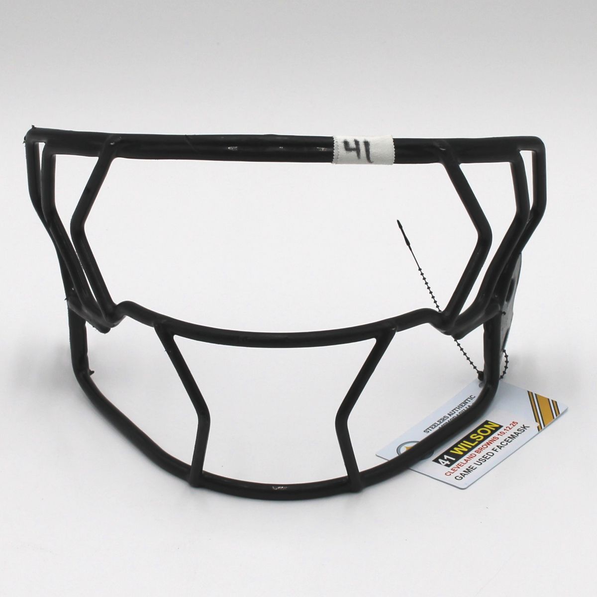 Pittsburgh Steelers #41 Payton Wilson Game Used Facemask vs Cleveland Browns 10.12.25