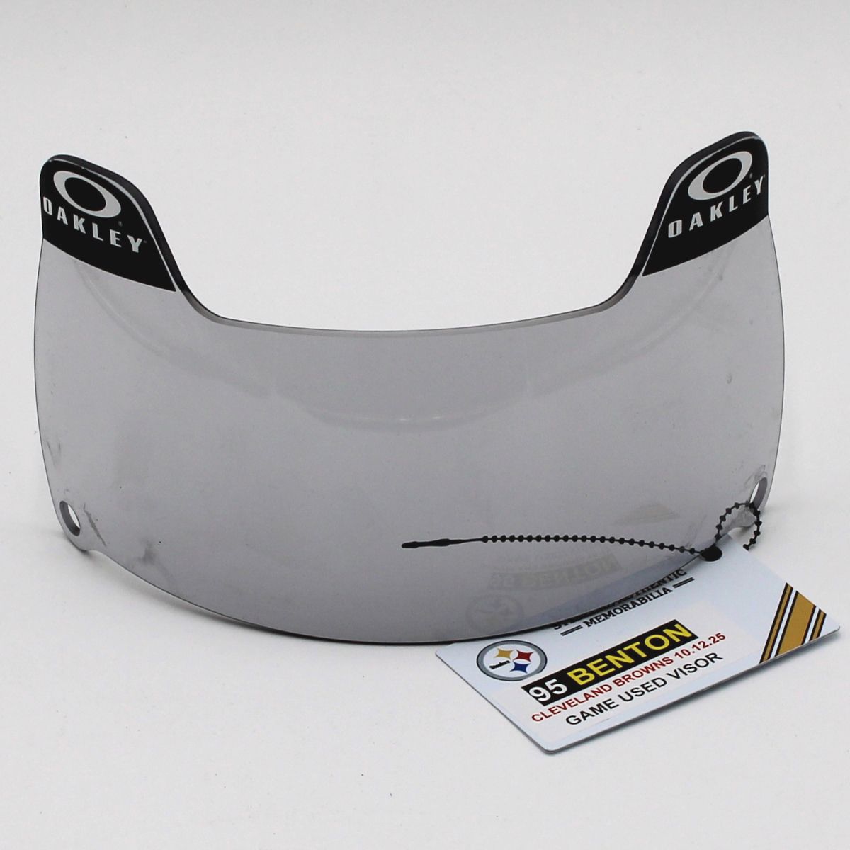 Pittsburgh Steelers #95 Keeanu Benton Game Used Helmet Visor vs Cleveland Browns 10.12.25