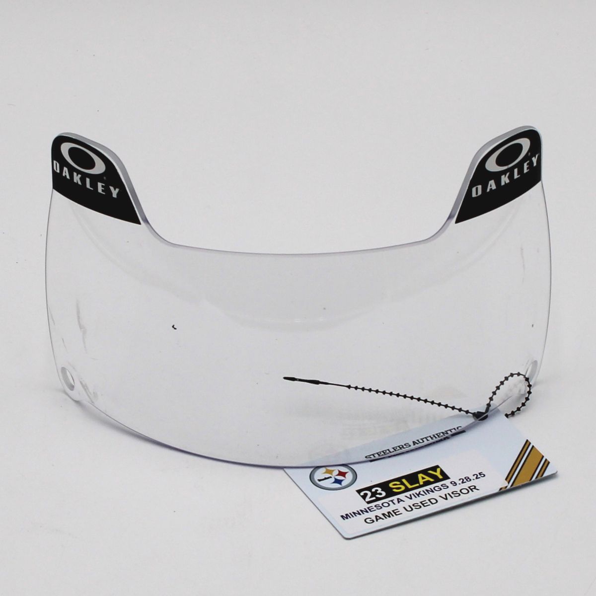 Pittsburgh Steelers #23 Darius Slay Game Used Helmet Visor vs Minnesota Vikings 9.28.25