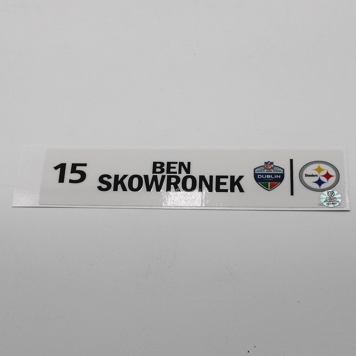 Pittsburgh Steelers #15 Ben Skowronek Team Issued Locker Room Tag vs Minnesota Vikings 9.28.25