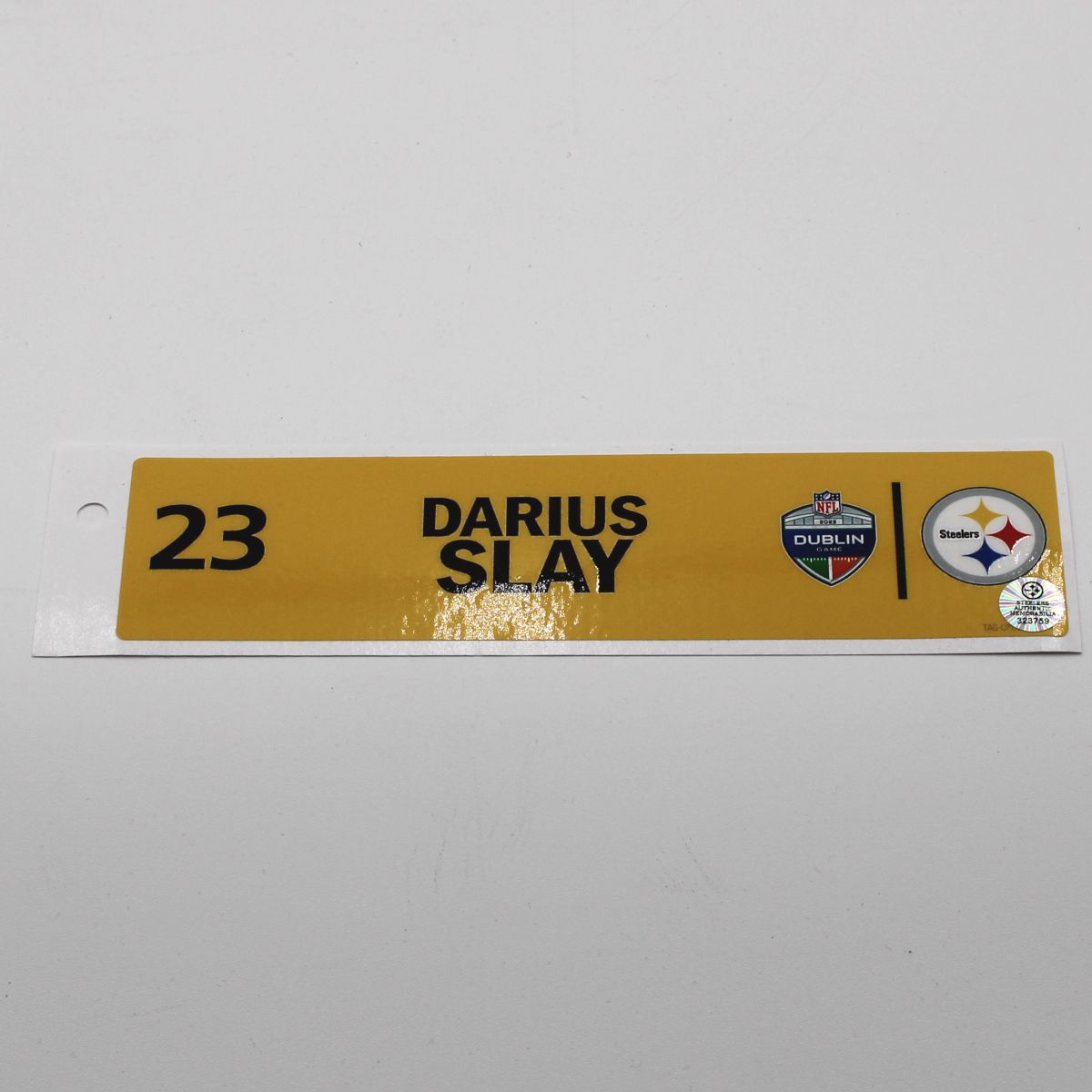 Pittsburgh Steelers #23 Darius Slay Team Issued Locker Room Tag vs Minnesota Vikings 9.28.25