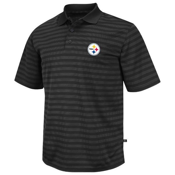 Pittsburgh Steelers Fanfare Striped Polo