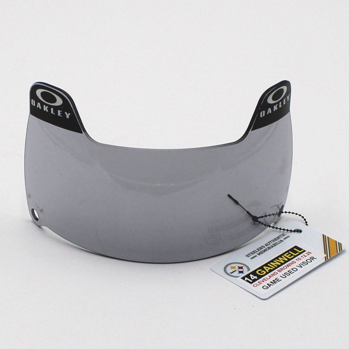 Pittsburgh Steelers #14 Kenneth Gainwell Game Used Helmet Visor vs Cleveland Browns 10.12.25