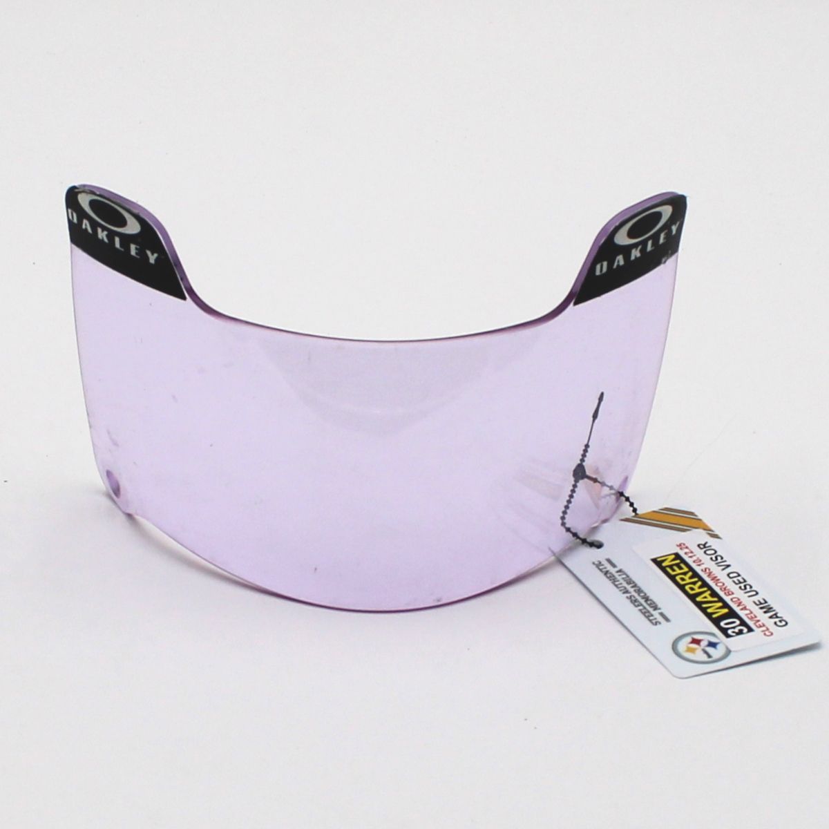 Pittsburgh Steelers #30 Jaylen Warren Game Used Helmet Visor vs Cleveland Browns 10.12.25