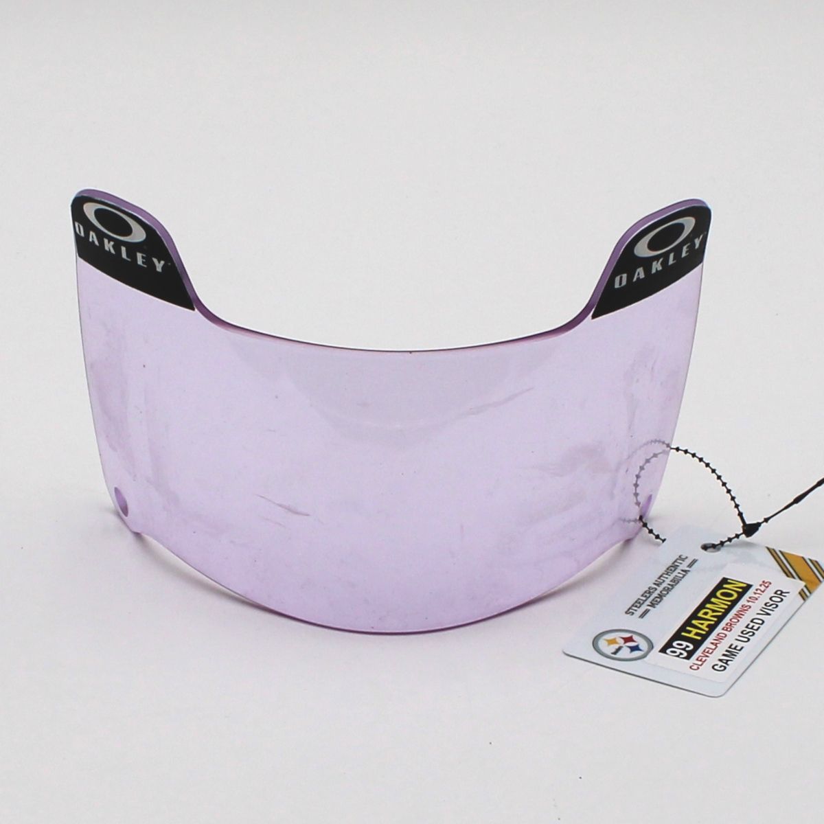 Pittsburgh Steelers #99 Derrick Harmon Game Used Helmet Visor vs Cleveland Browns 10.12.25