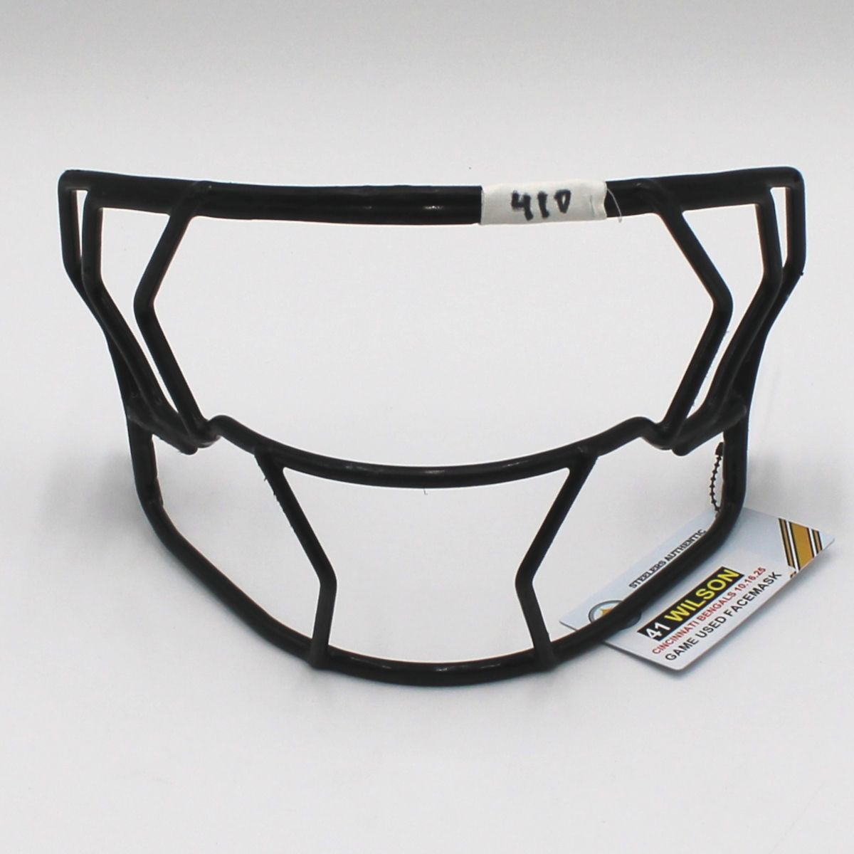Pittsburgh Steelers #41 Payton Wilson Game Used Facemask vs Cincinnati Bengals 10.16.25