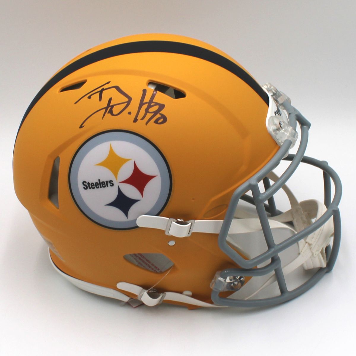 Pittsburgh Steelers #90 TJ Watt Autographed Riddell Authentic 1933 Legacy Full-Size Helmet