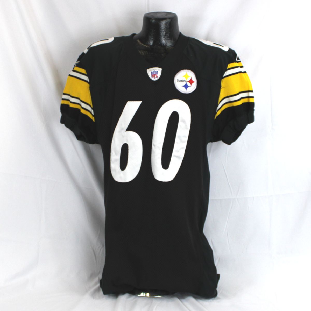 Pittsburgh Steelers #60 Greg Warren Game Used Home Jersey