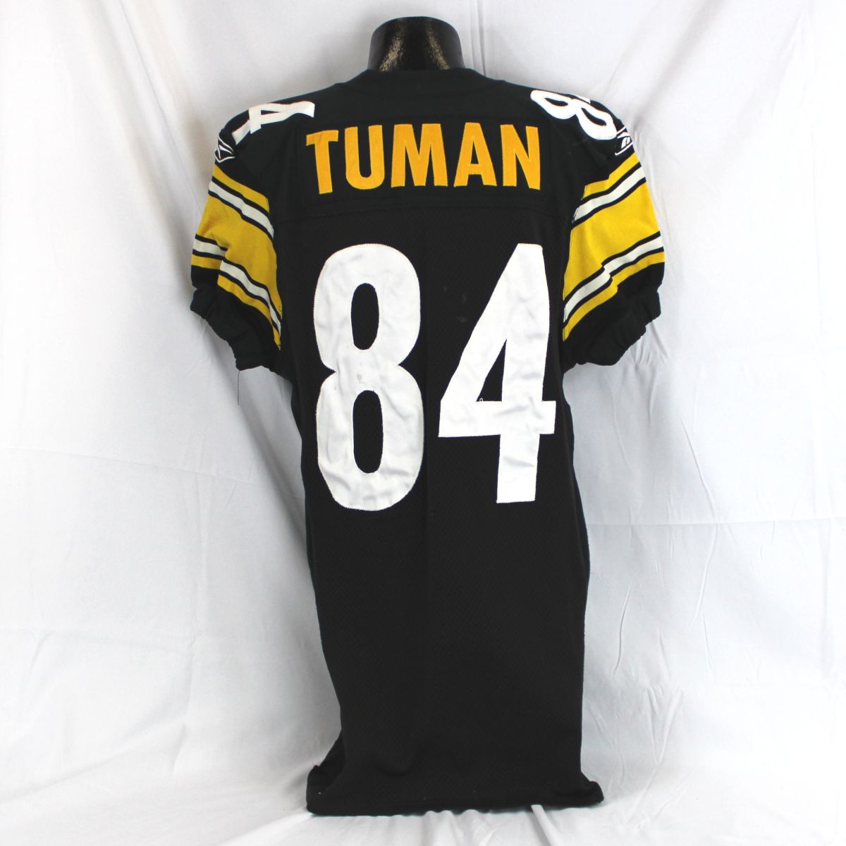 Pittsburgh Steelers #84 Jerame Tuman Game Used Home Jersey
