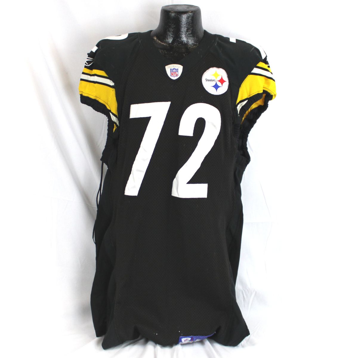 Pittsburgh Steelers #72 Barrett Brooks Game Used Home Jersey
