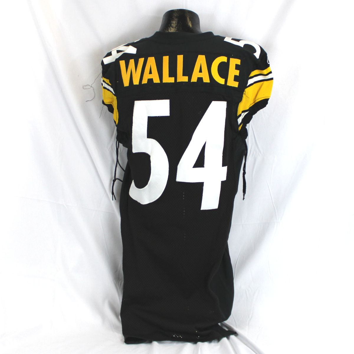 Pittsburgh Steelers #54 Rian Wallace Game Used Home Jersey