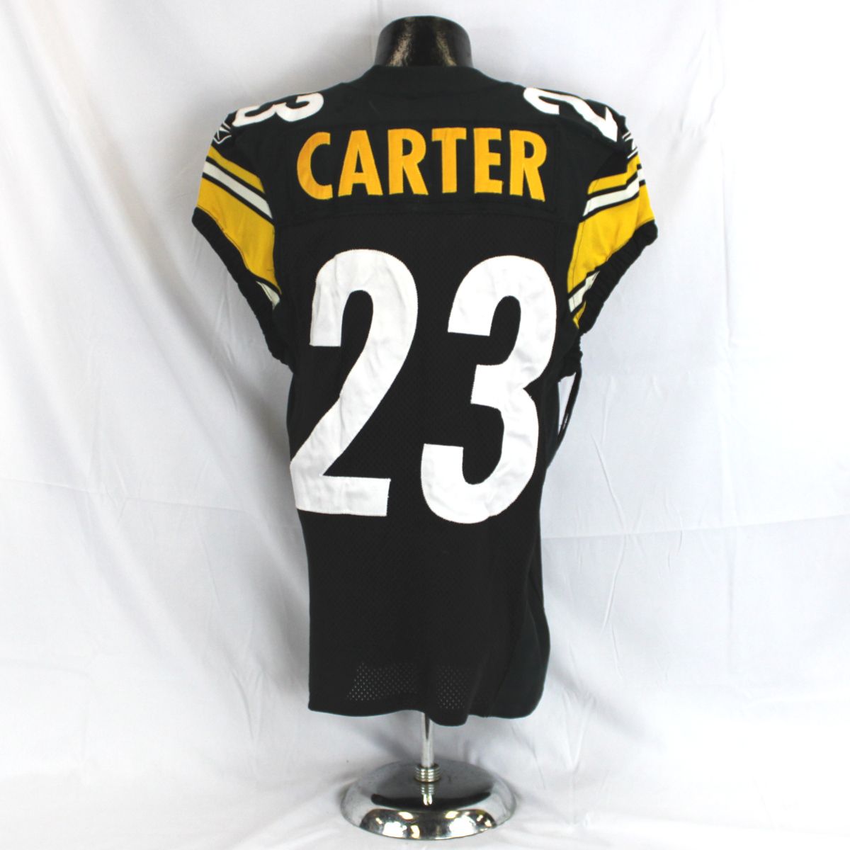 Pittsburgh Steelers #23 Tyrone Carter Game Used Home Jersey