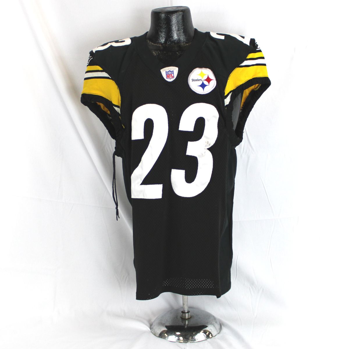 Pittsburgh Steelers #23 Tyrone Carter Game Used Home Jersey