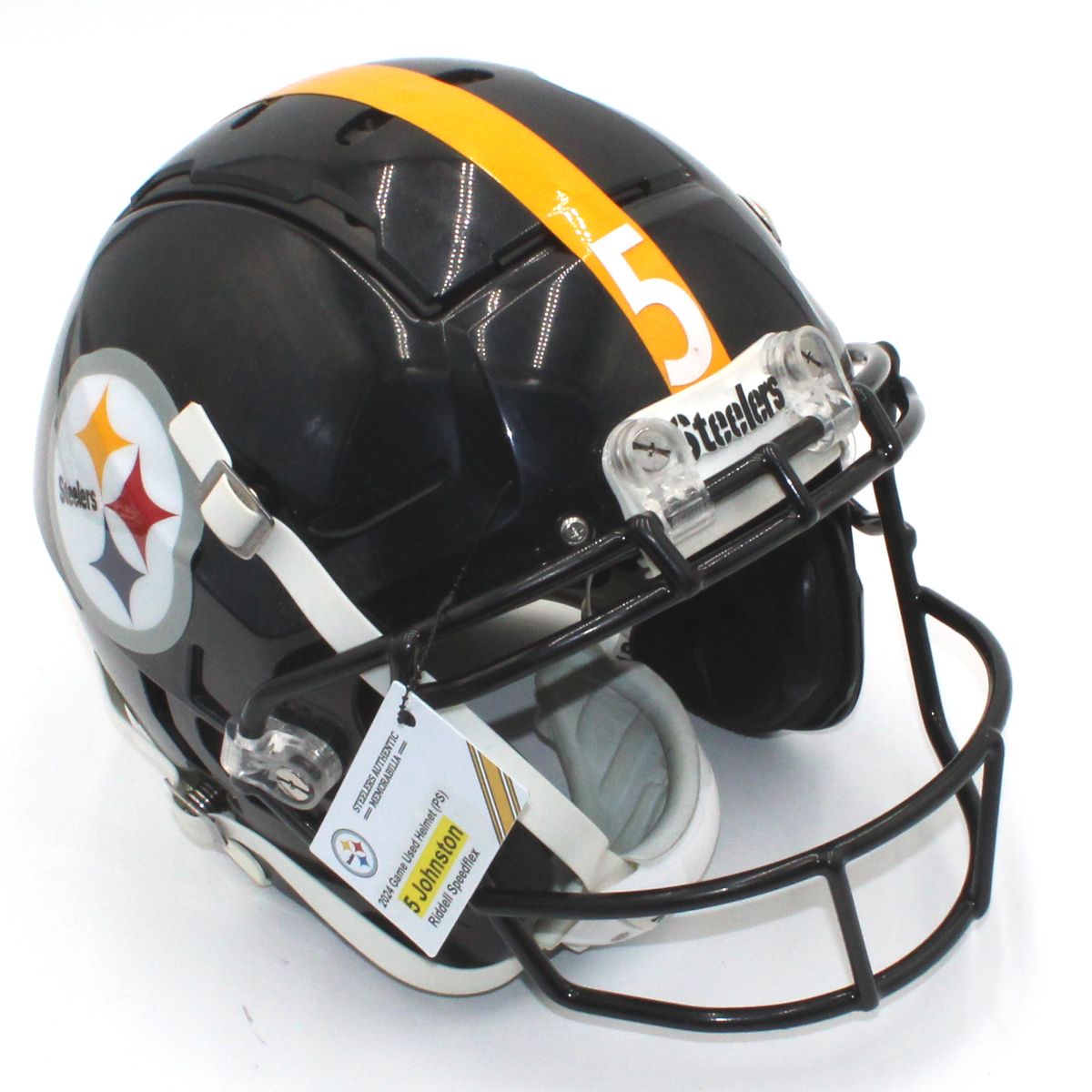 Pittsburgh Steelers #5 Cameron Johnston Pre-Season Used Helmet