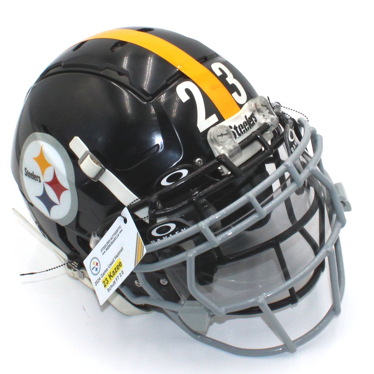 Pittsburgh Steelers #23 Damontae Kazee 2024 Season Used Helmet
