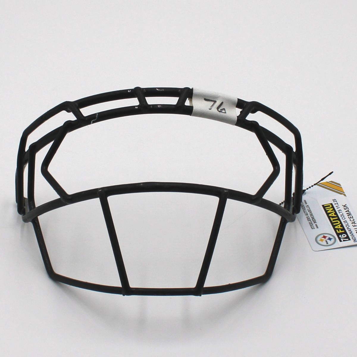 Pittsburgh Steelers #76 Troy Fautanu Game Used Facemask vs Indianapolis Colts 11.2.25