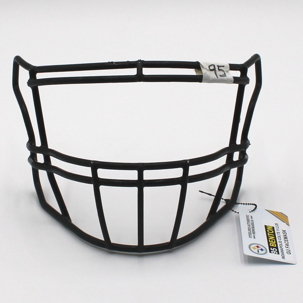 Pittsburgh Steelers #95 Keeanu Benton Game Used Facemask vs Indianapolis Colts 11.2.25