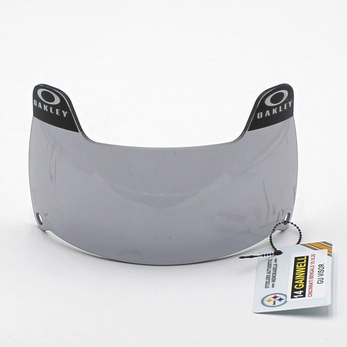 Pittsburgh Steelers #14 Kenneth Gainwell Game Used Helmet Visor vs Cincinnati Bengals 10.16.25