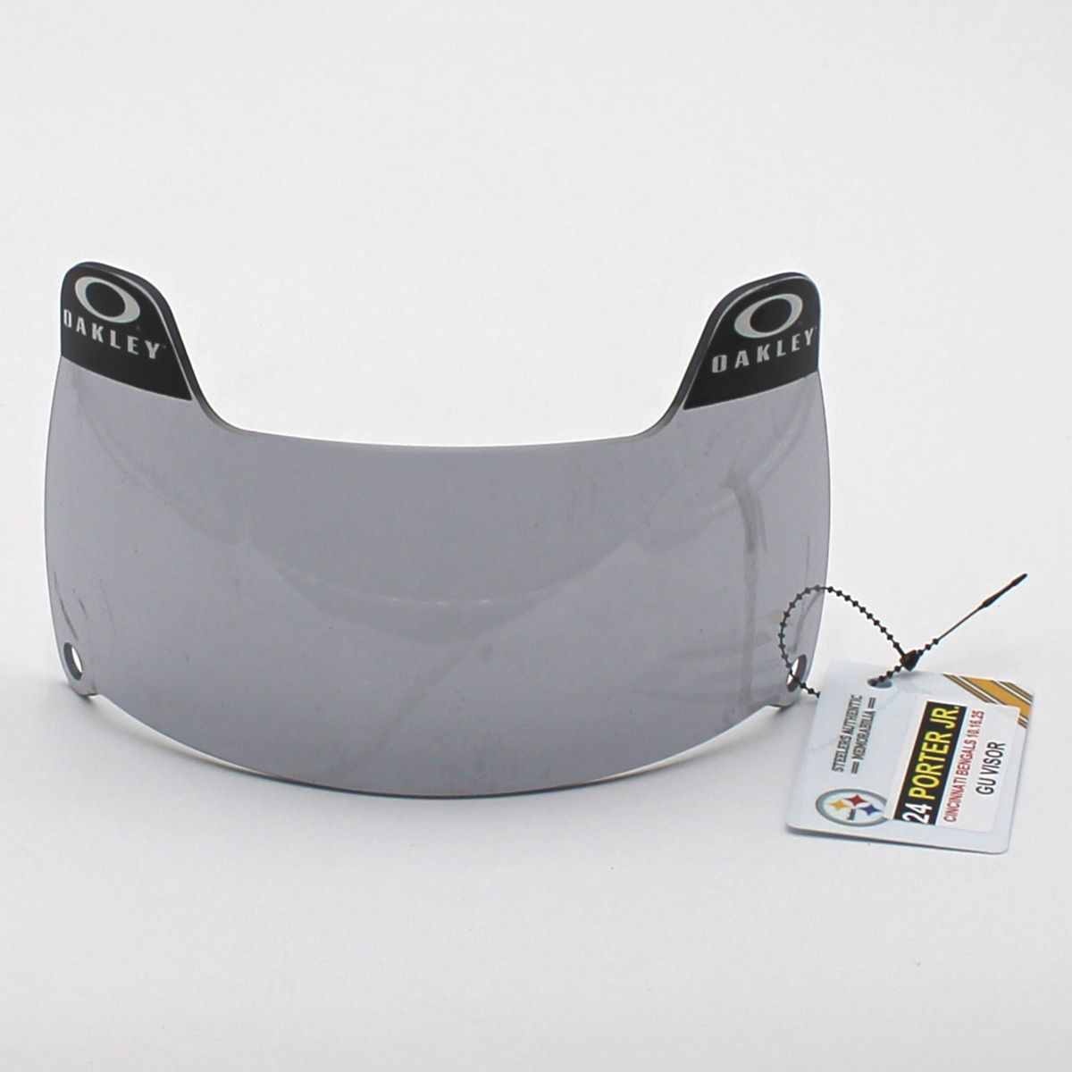 Pittsburgh Steelers #24 Joey Porter Game Used Helmet Visor vs Cincinnati Bengals 10.16.25