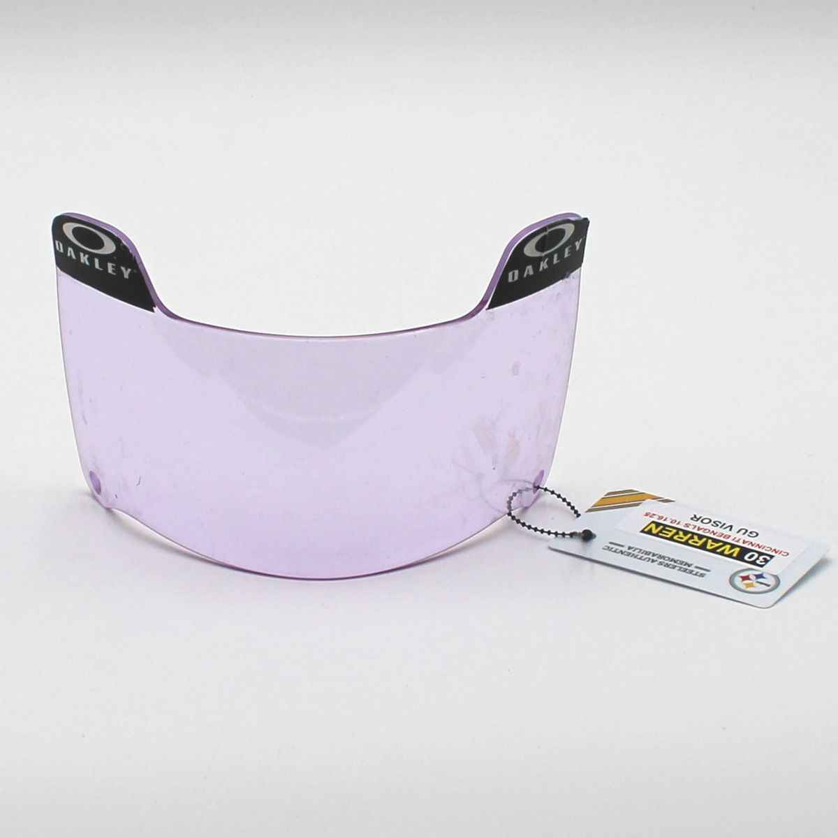 Pittsburgh Steelers #30 Jaylen Warren Game Used Helmet Visor vs Cincinnati Bengals 10.16.25