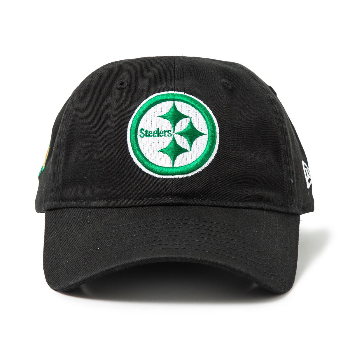 Pittsburgh Steelers New Era 9TWENTY Shamrock Flag Black Hat