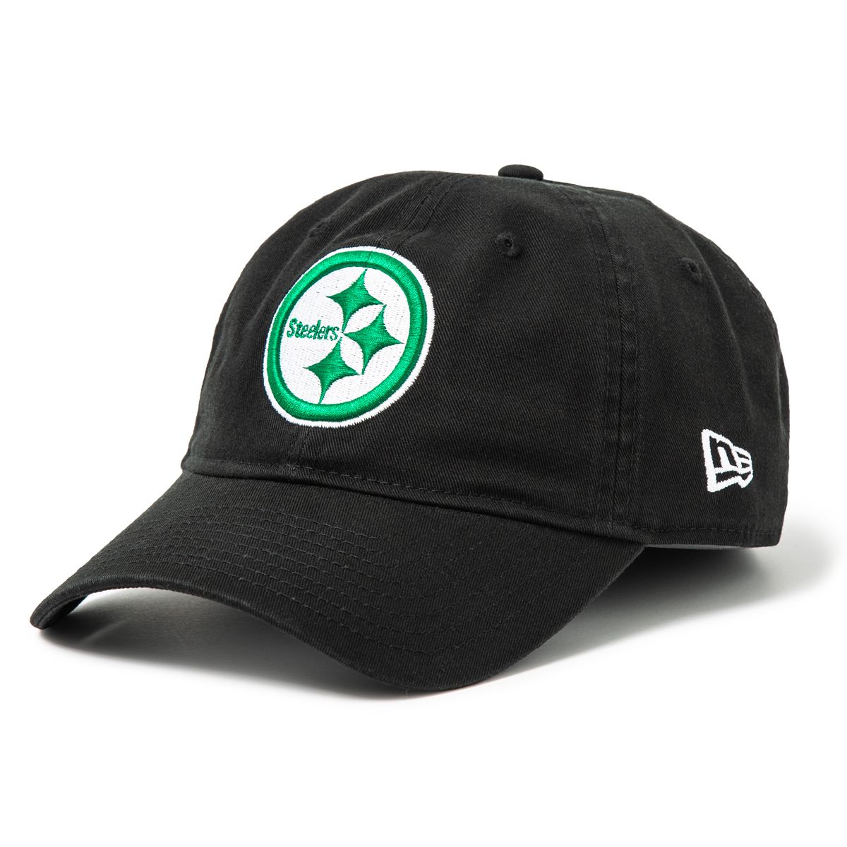 Pittsburgh Steelers New Era 9TWENTY Shamrock Flag Black Hat