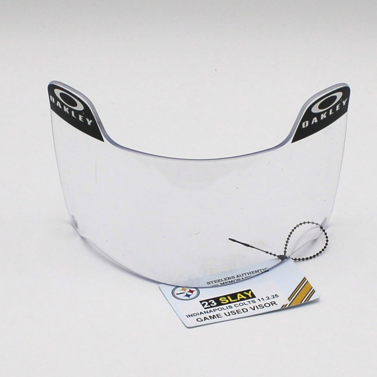 Pittsburgh Steelers #23 Darius Slay Game Used Helmet Visor vs Indianapolis Colts 11.2.25