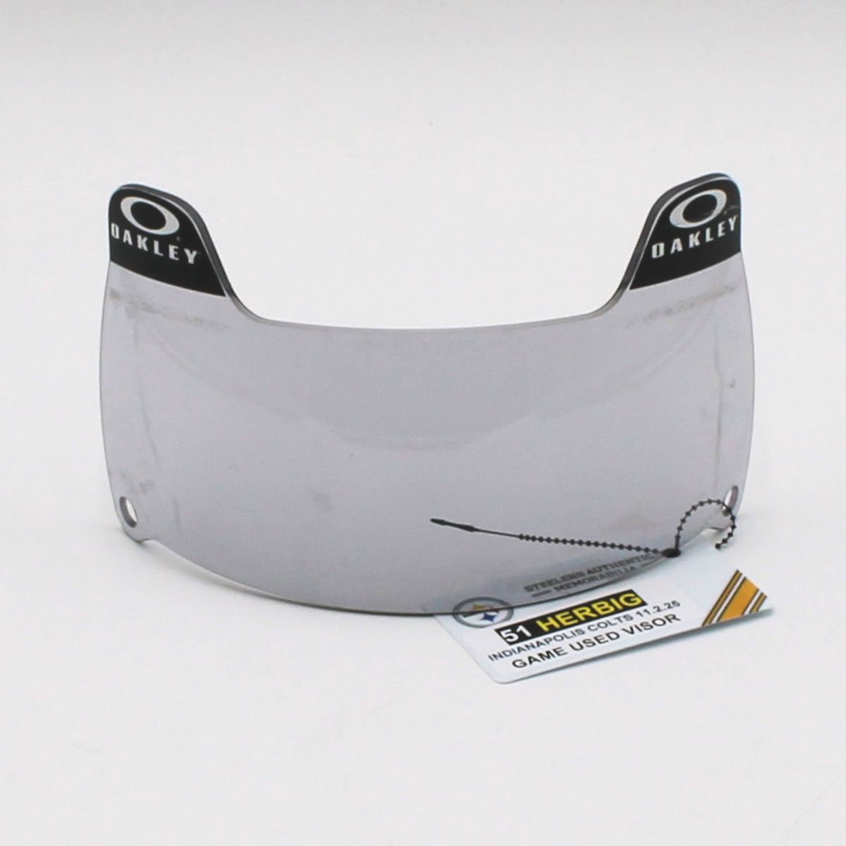 Pittsburgh Steelers #51 Nick Herbig Game Used Helmet Visor vs Indianapolis Colts 11.2.25