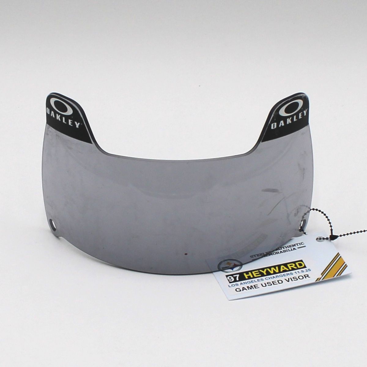 Pittsburgh Steelers #97 Cameron Heyward Game Used Helmet Visor vs Los Angeles Chargers 11.9.25