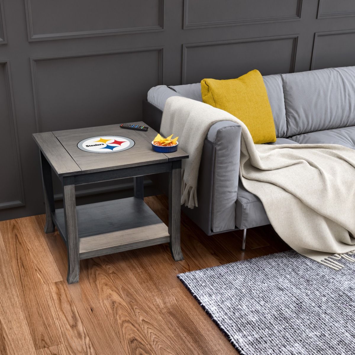 Pittsburgh Steelers Game Day Side Table