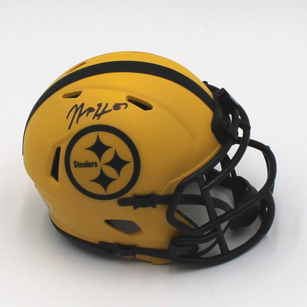 Pittsburgh Steelers #51 Nick Herbig Autographed Riddell Speed Rave Mini Helmet