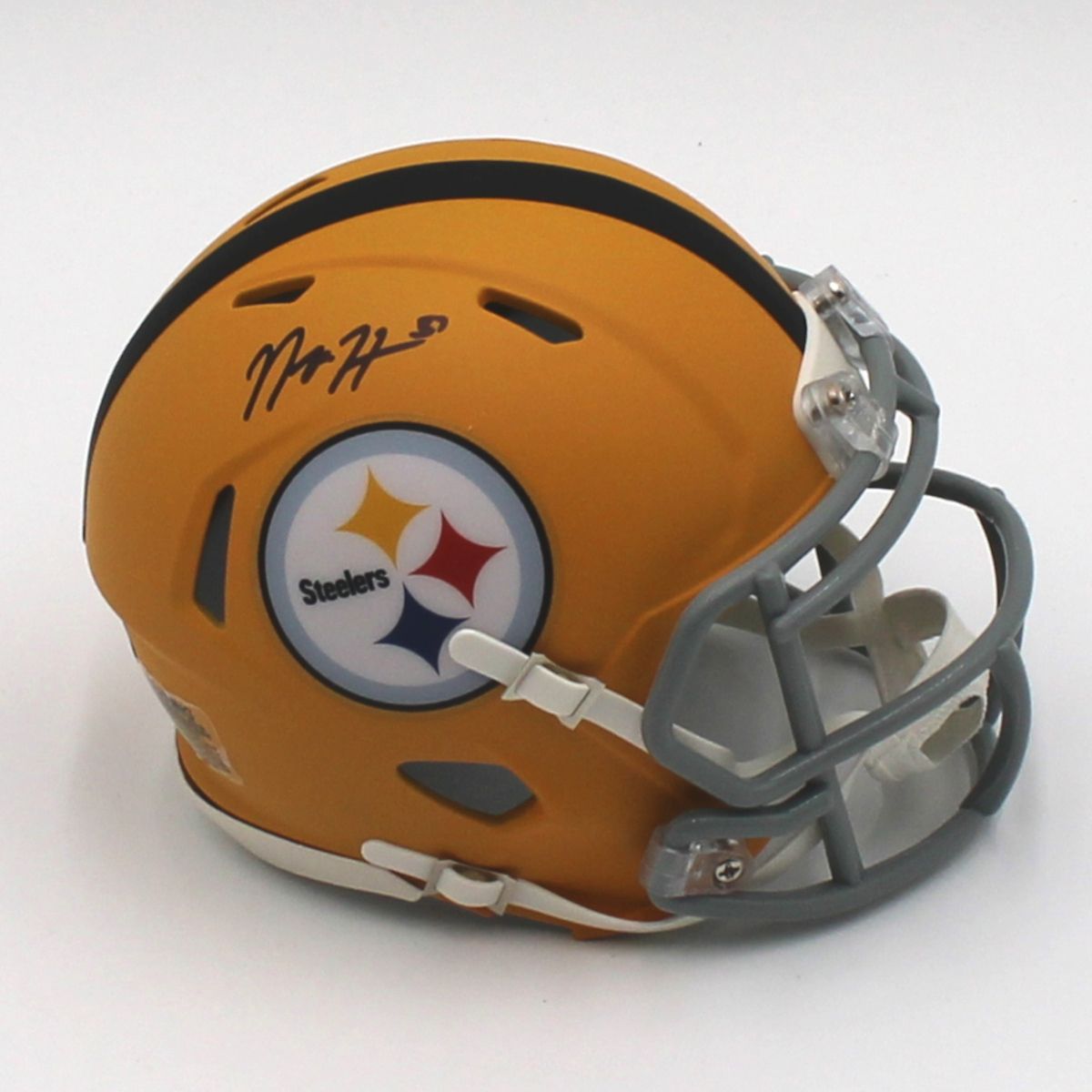 Pittsburgh Steelers #51 Nick Herbig Autographed Riddell Authentic 1933 Legacy Mini Helmet