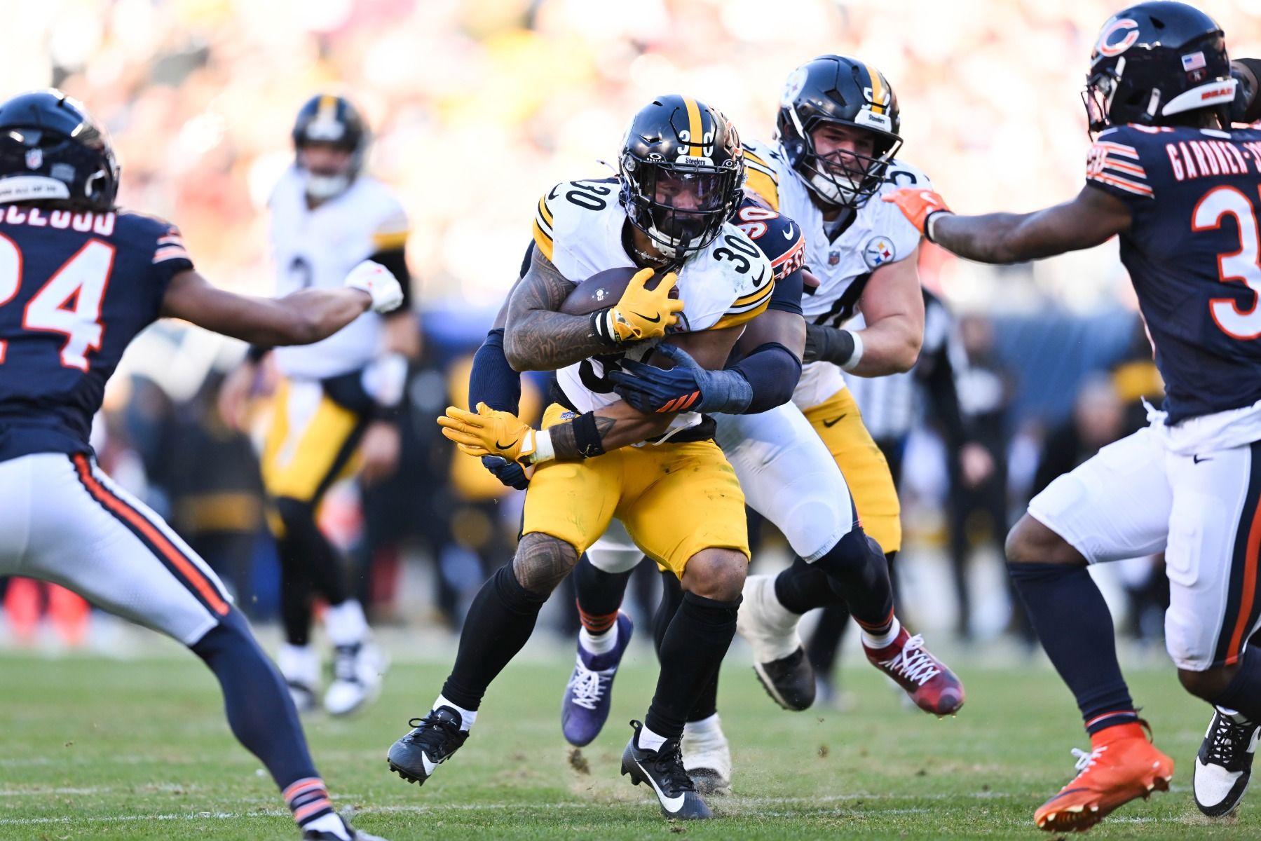 Pittsburgh Steelers Game Used Football 2025-278 vs Chicago Bears 11.23.25 w/Photo Match