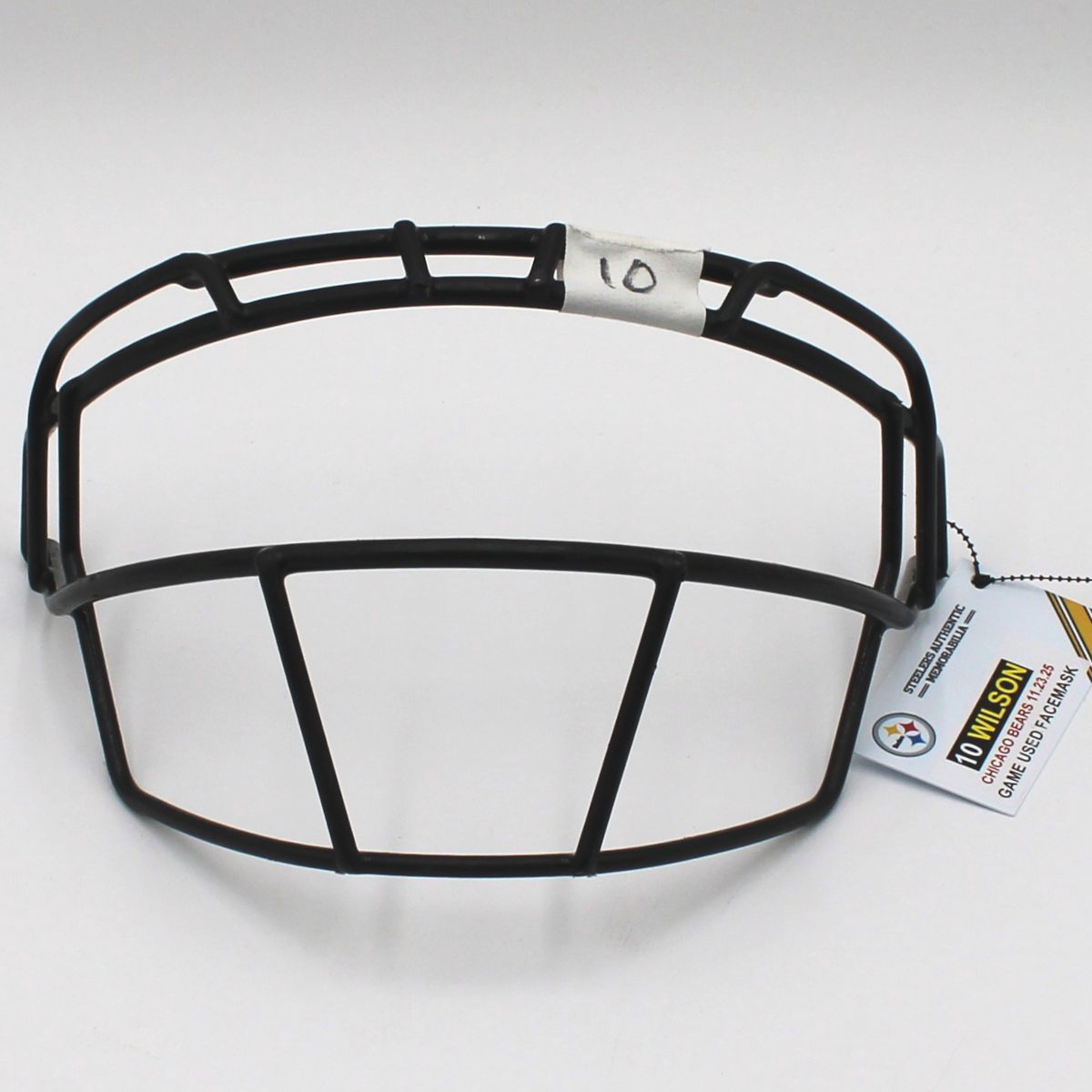 Pittsburgh Steelers #10 Roman Wilson Game Used Facemask vs Chicago Bears 11.23.25