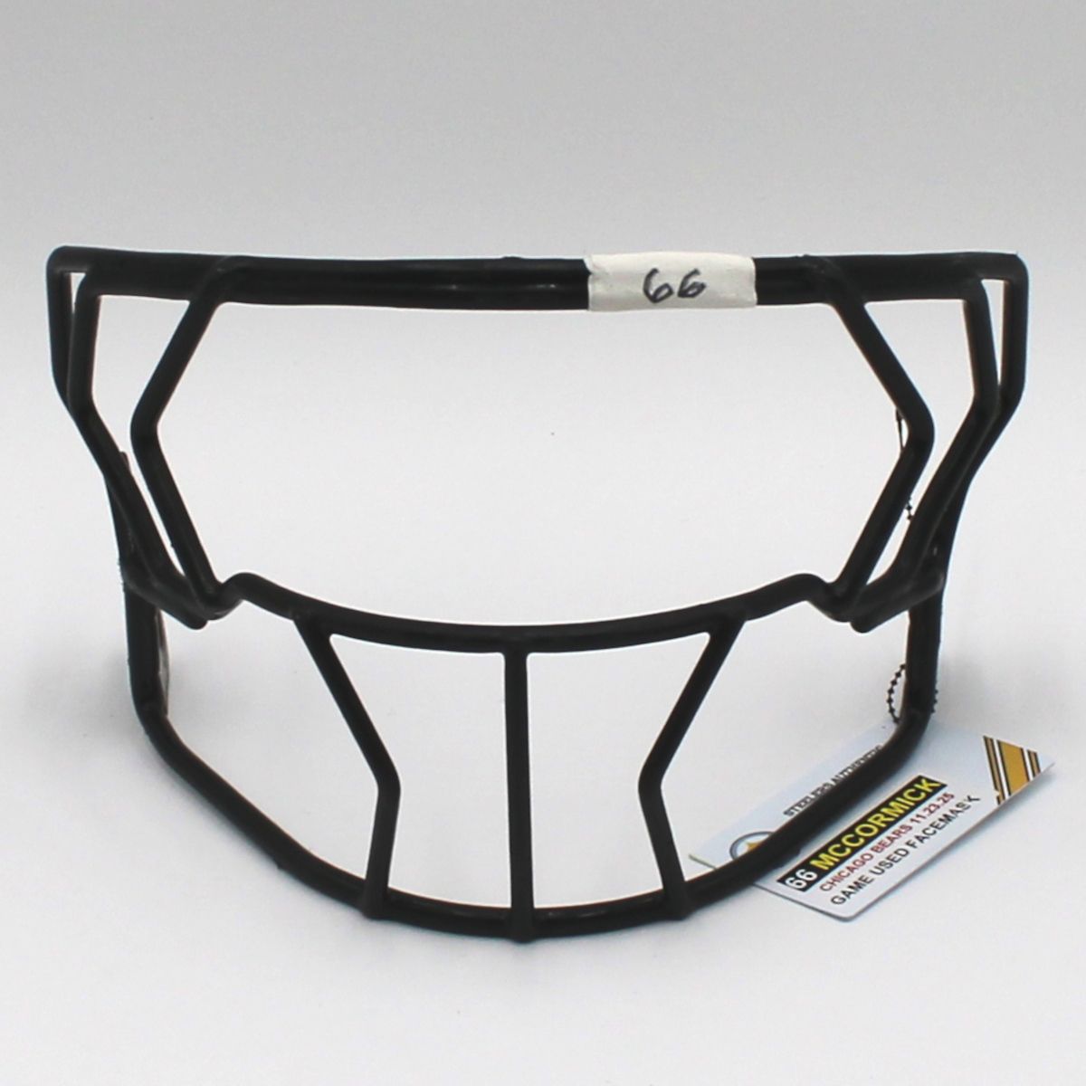 Pittsburgh Steelers #66 Mason McCormick Game Used Facemask vs Chicago Bears 11.23.25