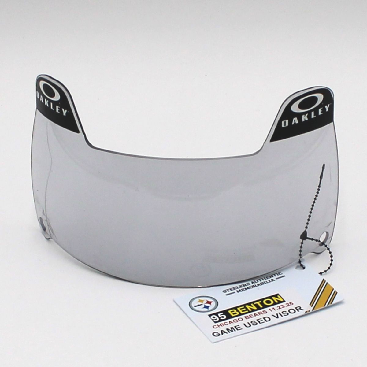 Pittsburgh Steelers #95 Keeanu Benton Game Used Helmet Visor vs Chicago Bears 11.23.25