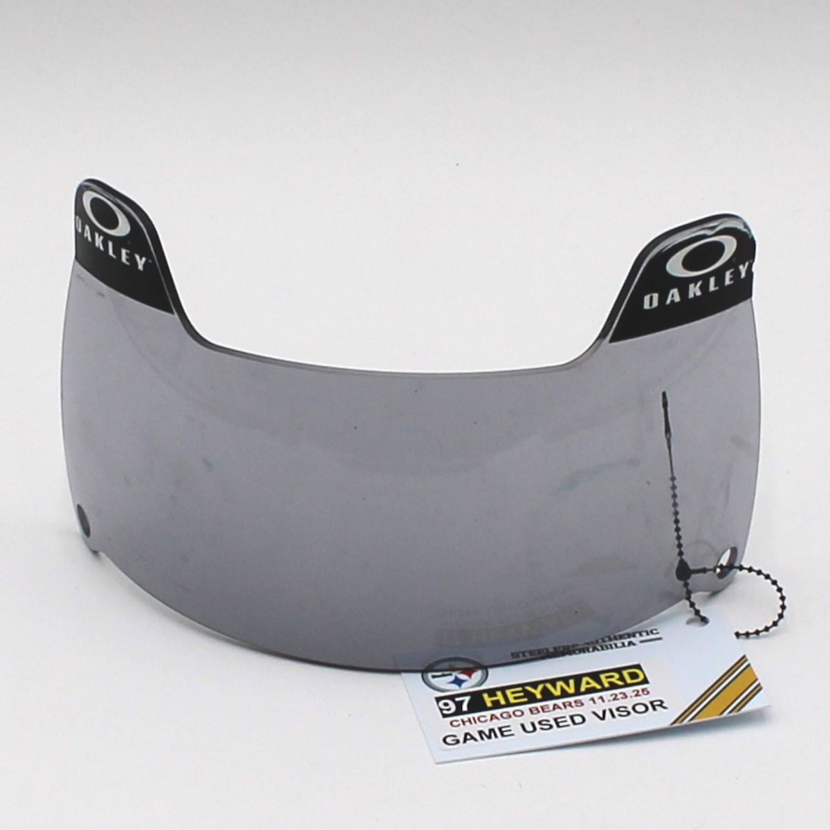 Pittsburgh Steelers #97 Cameron Heyward Game Used Helmet Visor vs Chicago Bears 11.23.25