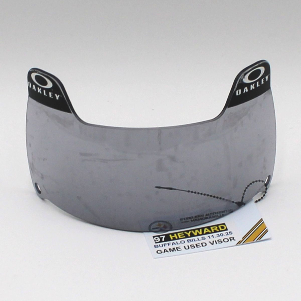 Pittsburgh Steelers #97 Cameron Heyward Game Used Helmet Visor vs Buffalo Bills 11.30.25