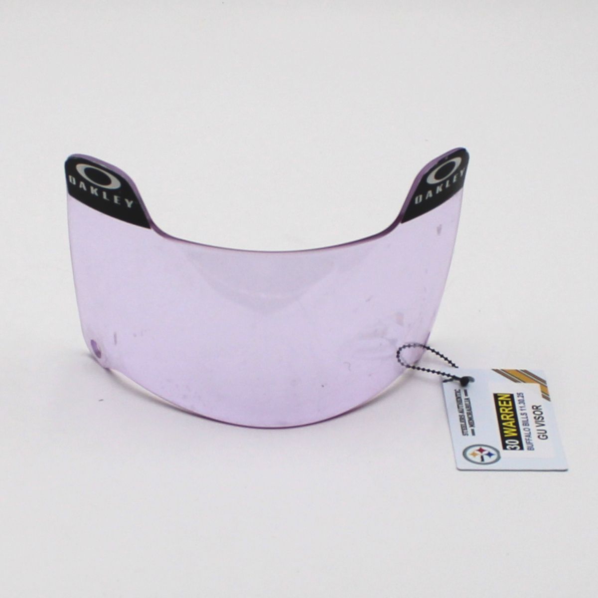 Pittsburgh Steelers #30 Jaylen Warren Game Used Helmet Visor vs Buffalo Bills 11.30.25