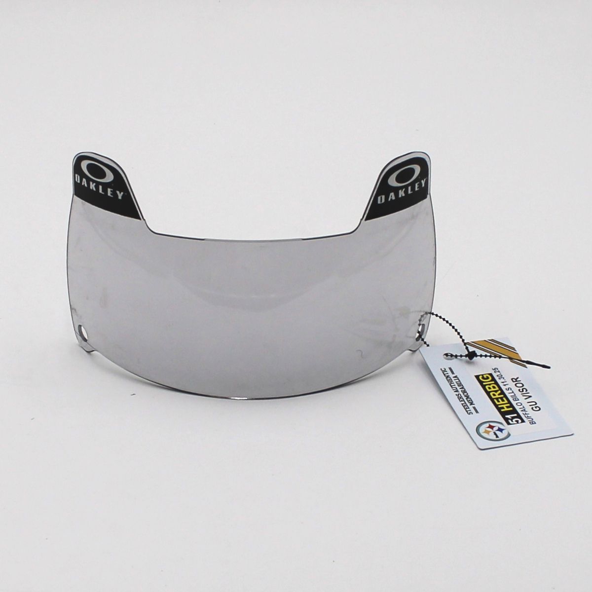 Pittsburgh Steelers #51 Nick Herbig Game Used Helmet Visor vs Buffalo Bills 11.30.25