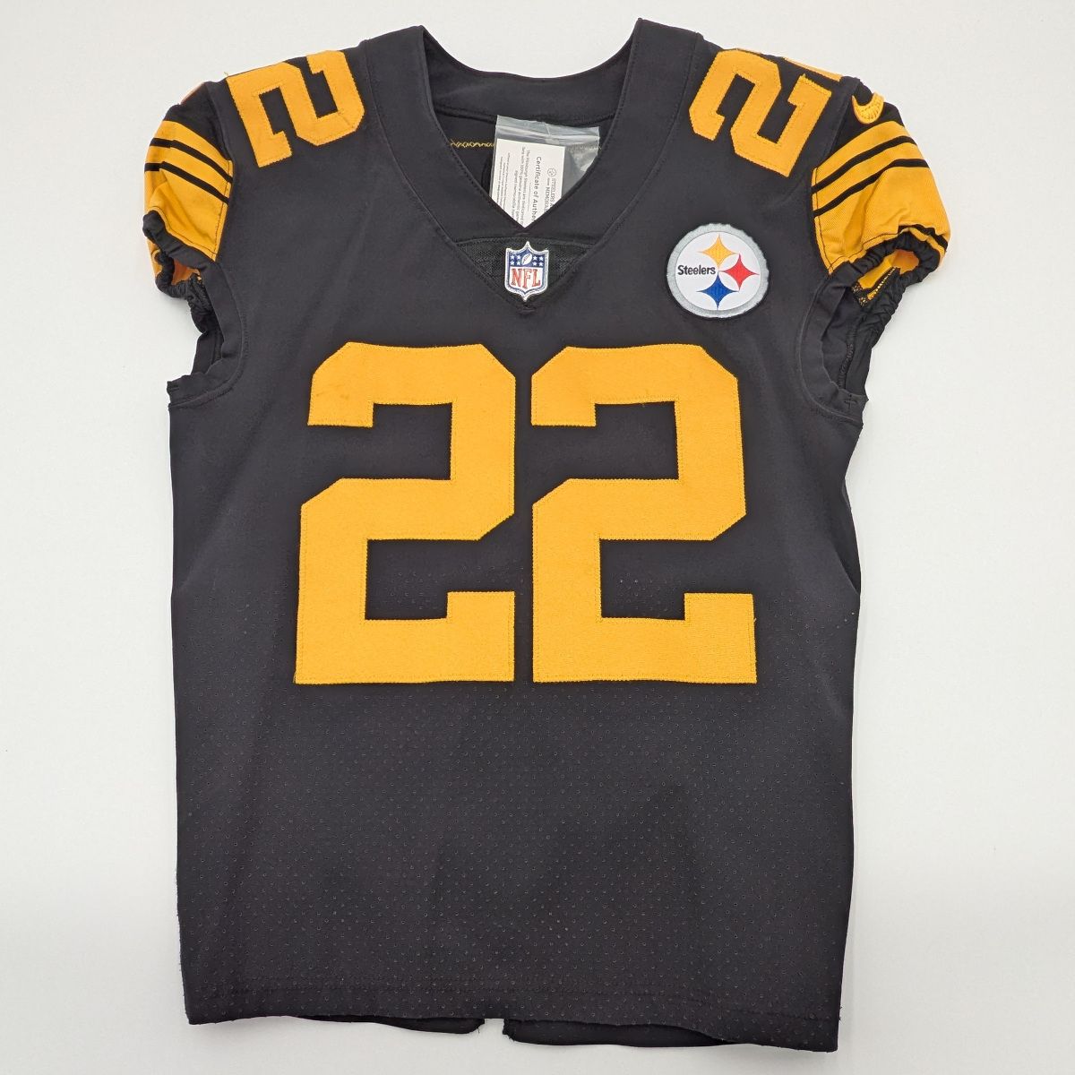 Pittsburgh Steelers #22 Steven Nelson Game Used Color Rush Jersey