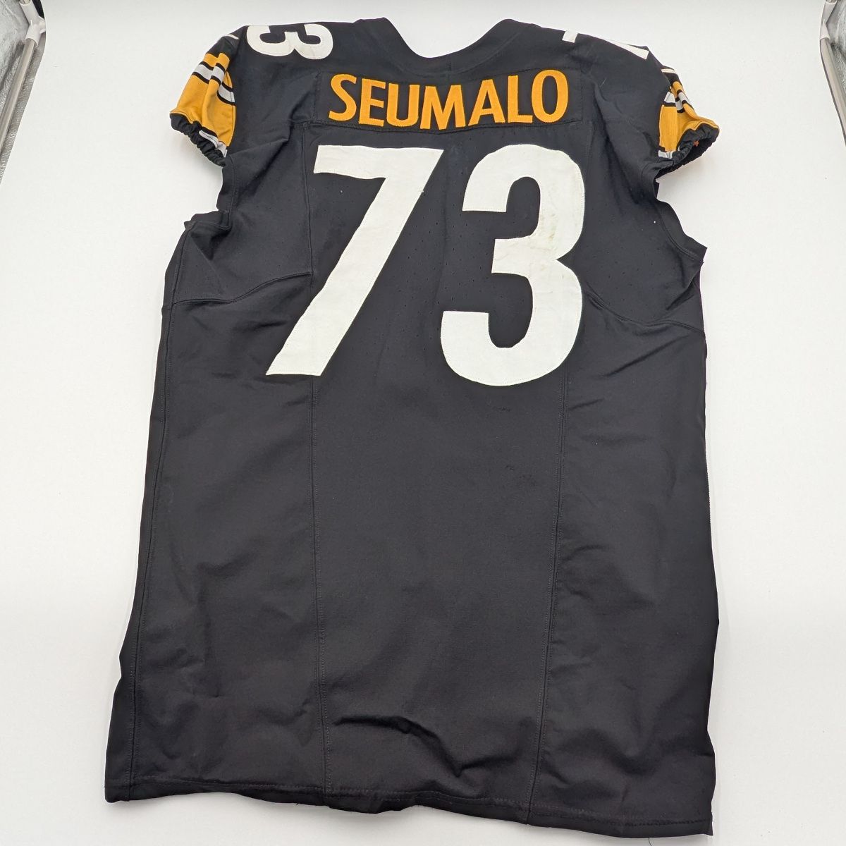 Pittsburgh Steelers #73 Isaac Seumalo Game Used Unlaundered Home Jersey