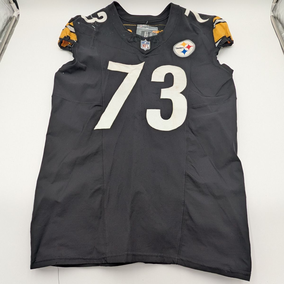 Pittsburgh Steelers #73 Isaac Seumalo Game Used Unlaundered Home Jersey