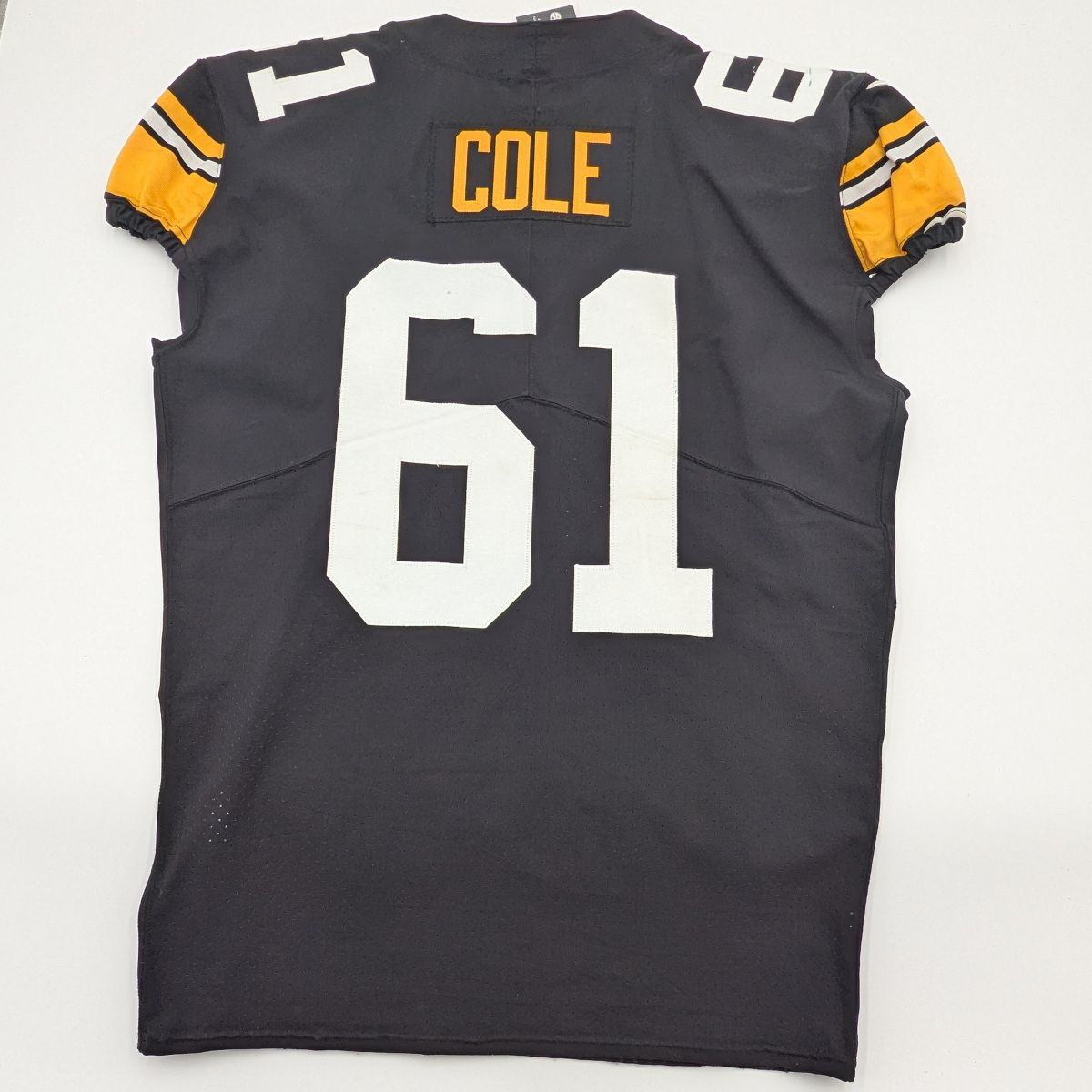 Pittsburgh Steelers #61 Mason Cole Game Used Unlaundered Throwback Jersey