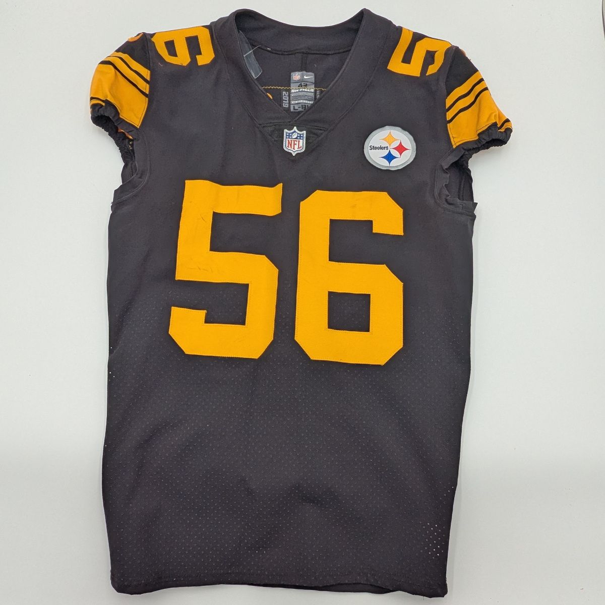 Pittsburgh Steelers #56 Alex Highsmith Game Used Color Rush Jersey