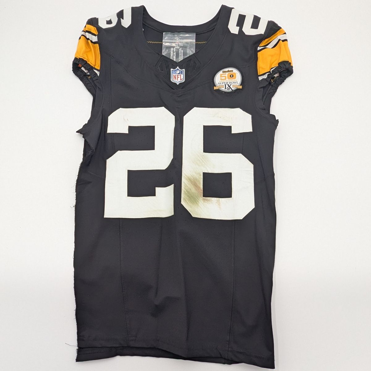 Pittsburgh Steelers #26 Donte Jackson Game Used Throwback Jersey