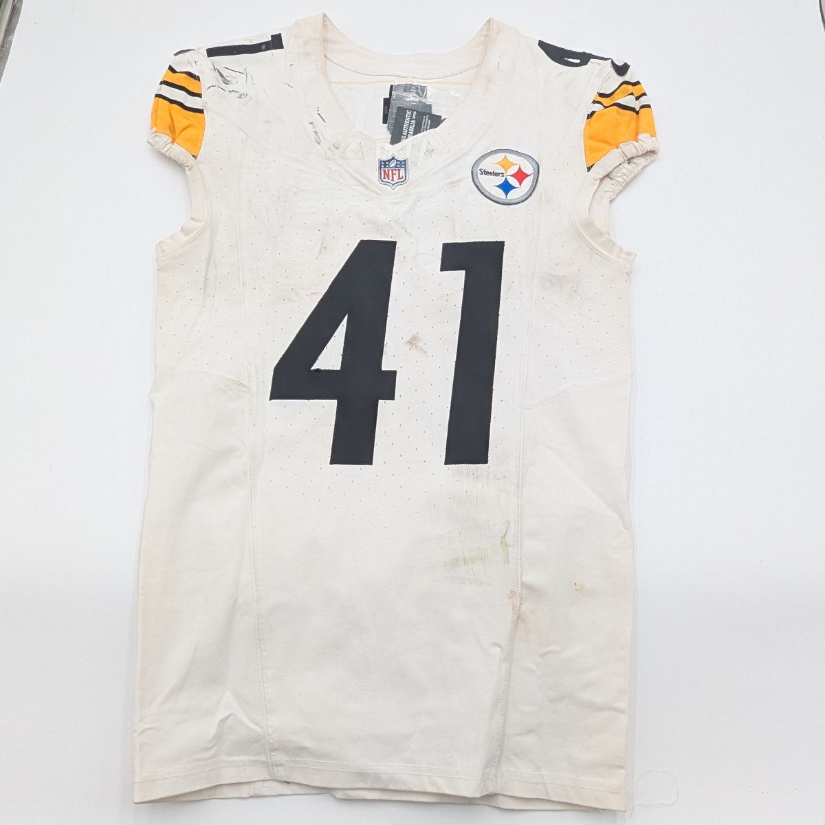 Pittsburgh Steelers #41 Payton Wilson Game Used Unlaundered Away Jersey