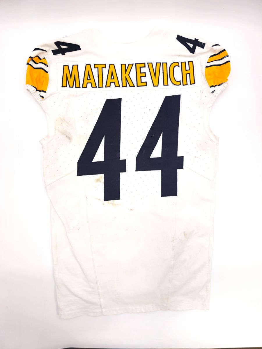 Pittsburgh Steelers #44 Tyler Matakevich Game Used Unlaundered Away Jersey