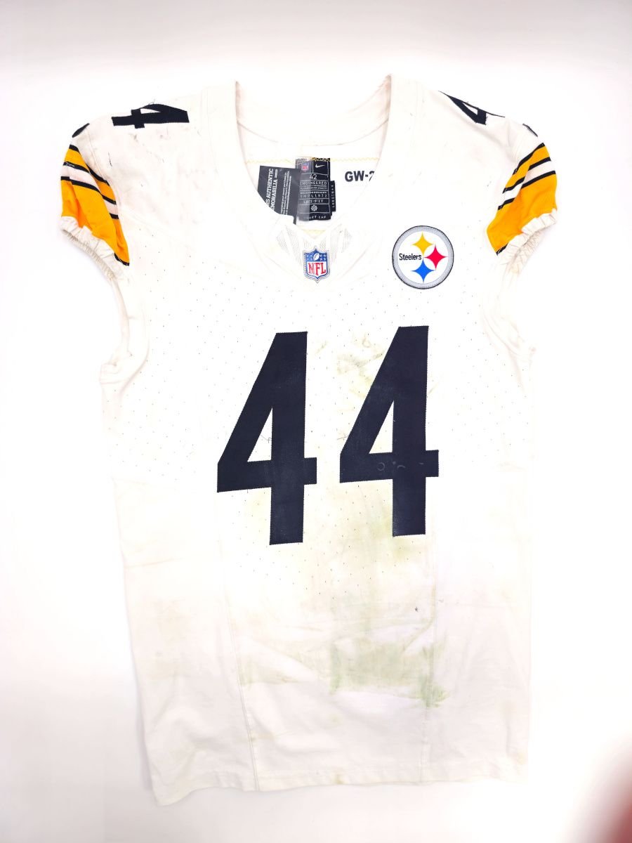 Pittsburgh Steelers #44 Tyler Matakevich Game Used Unlaundered Away Jersey