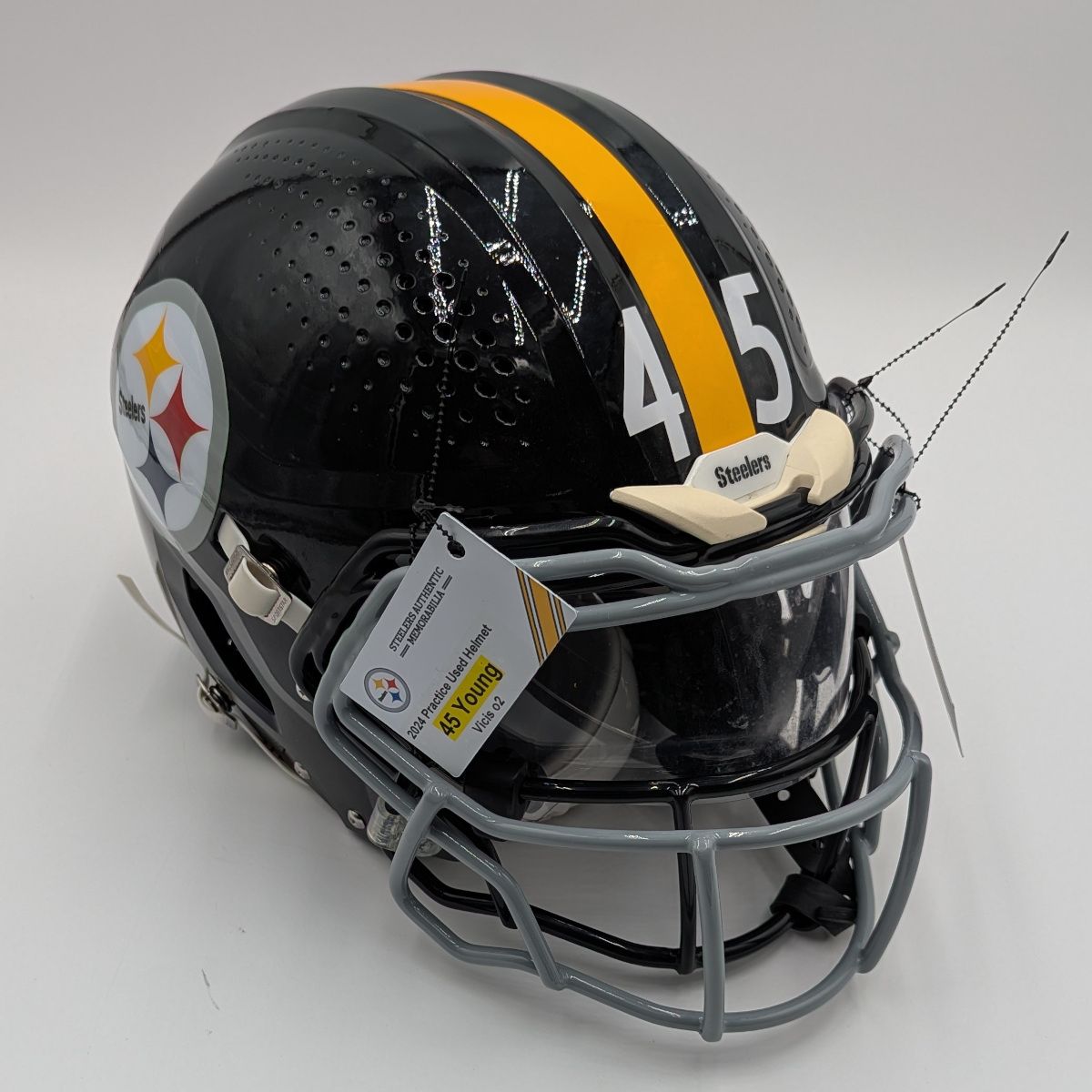Pittsburgh Steelers #45 Craig Young Practice Used Helmet